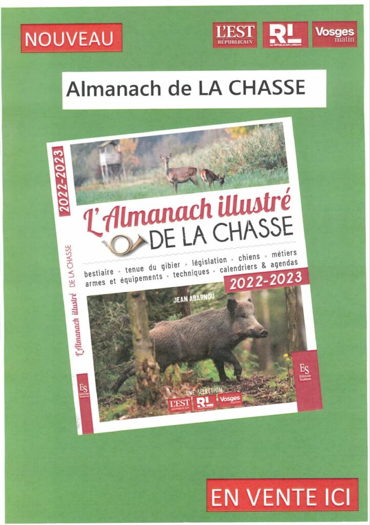 L&rsquo;ALMANACH DE LA CHASSE 2022/2023